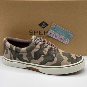 SPERRY TOP-SIDER HALYARD CVO CAMO CANVAS FASHION SNEAKER [STS23656] (SIZE 10)